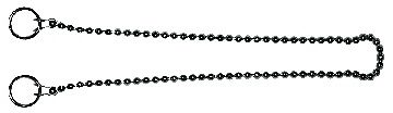 PARELKETTING 30CM CHROOM