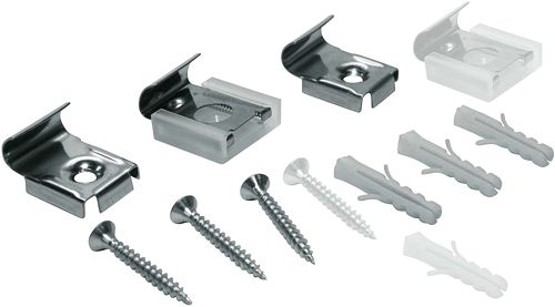 ATTACHES MIROIR CHROME 4 PIECES