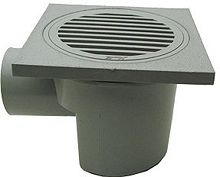 PVC KLOKPUT MET DEKSEL ZIJUITLOOP