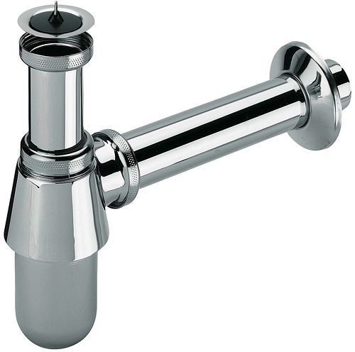 SIPHON BOUT.NORA P.LAVABO+CREP.5/4&quot; CHR.