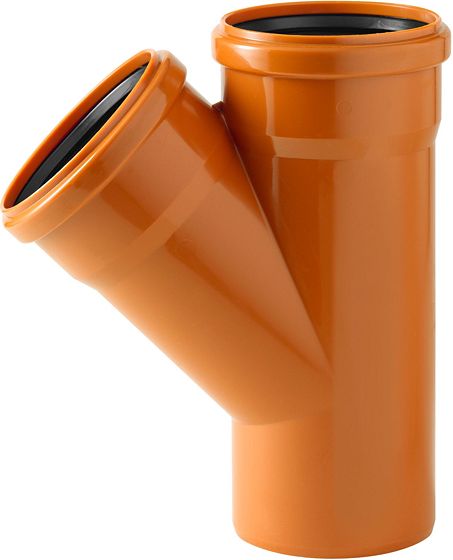 REDUCTION PVC-T 45°EGOUT125-110-125RO/BR