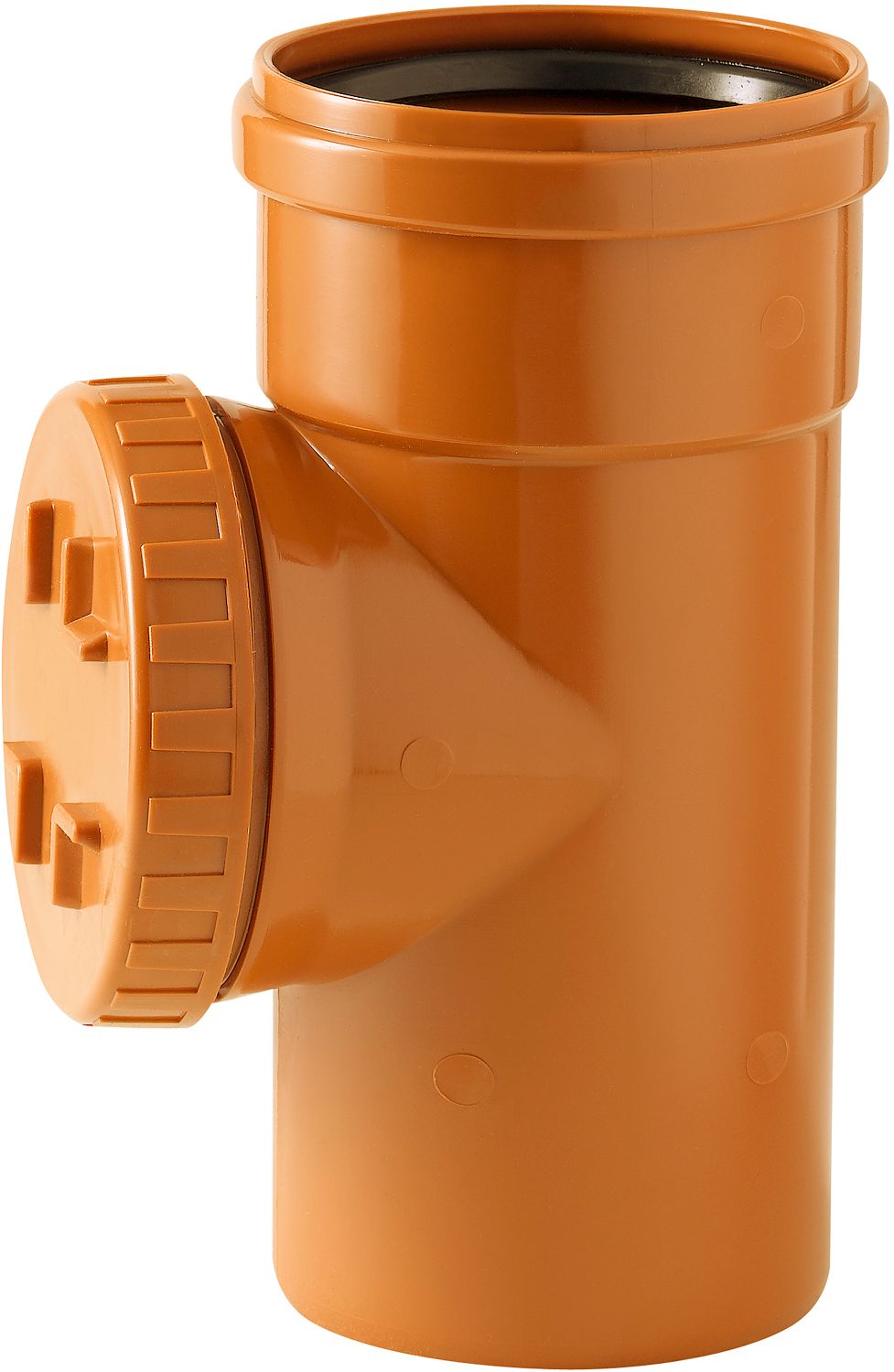 PVC INSPECTIE T 90° RIOOL 125MM RO/BR