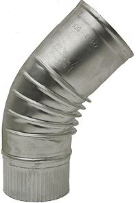 COUDE ALUMINIUM 45°. 80MM