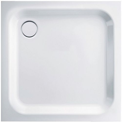 TUB PLTST.VLAK BETTE   70-70-6,5 WIT