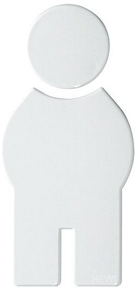 SYMBOLE HOMME HEWI 801 BLANC