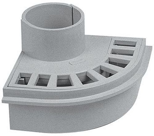 PASS.BALCON-TERRAS.PVC NICOLL 100MM GRIS