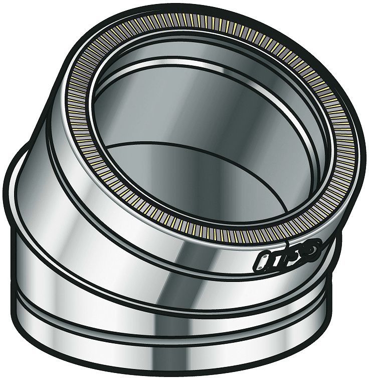THERM-INOX BOCHT 15° POUJOULAT 130MM DW