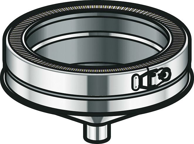 CÔNE D&#39;ECOULEM. THERM-INOX POUJ.250MM DP