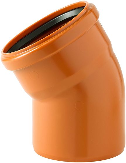 COUDE PVC EGOUT 110MM 30° ROUGE/BRUN
