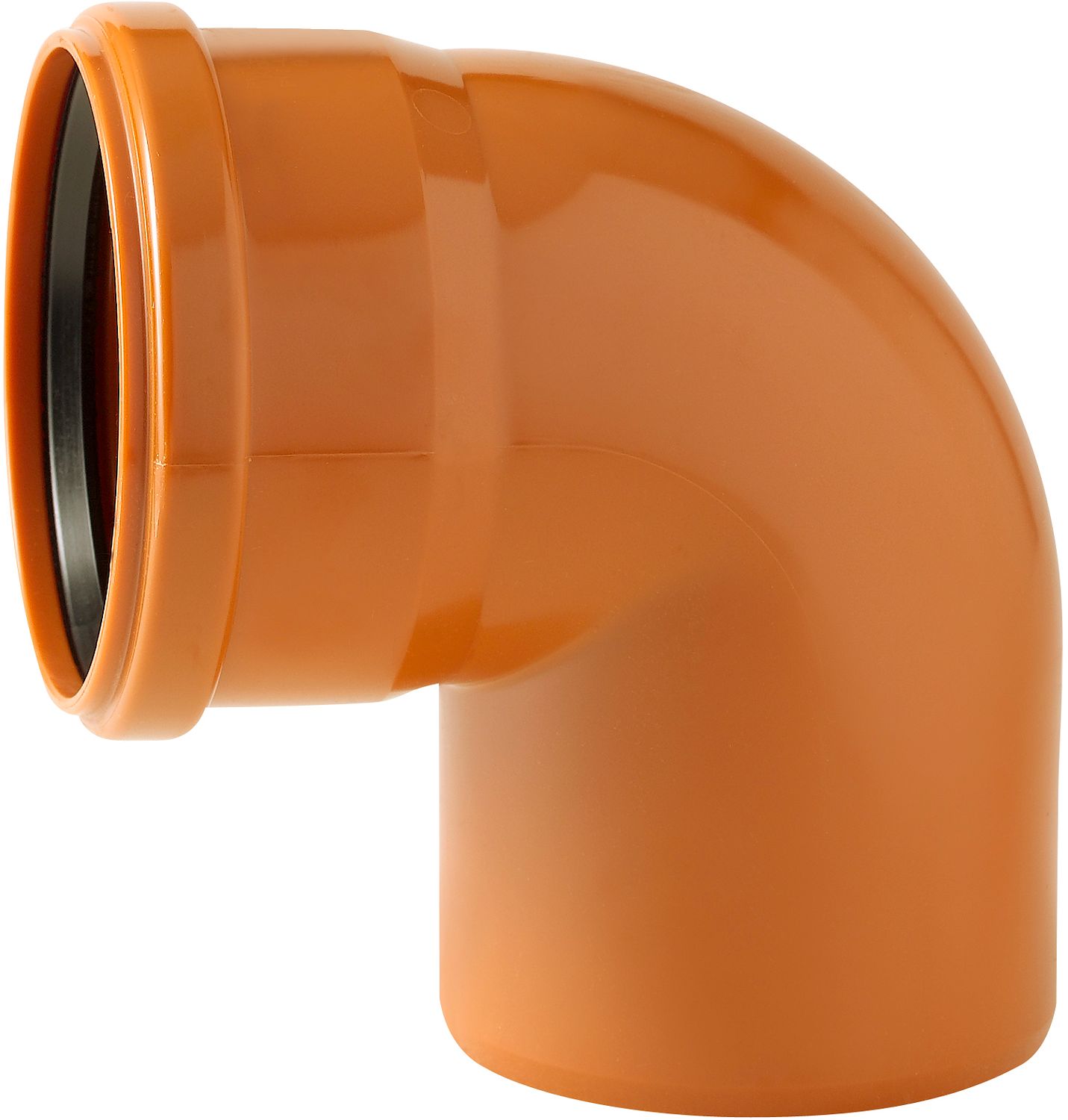 PVC ELLEBOOG RIOOL 160MM 90° ROOD/BRUIN