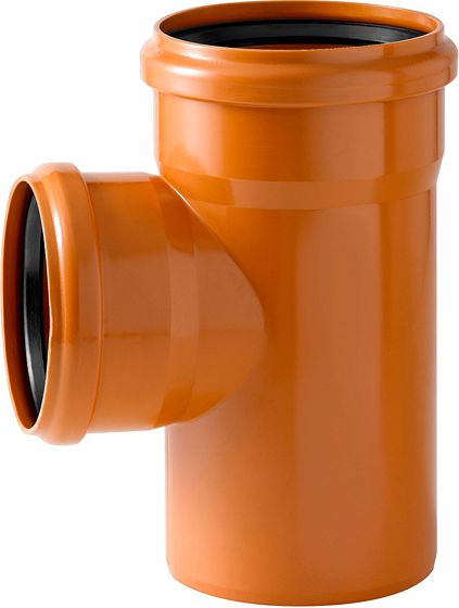 T DE RED.PVC 90° EGOUT 125-110-125 RO/BR