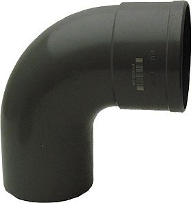 PVC ELLEBOOG DO.GRIJS RWA ROND 87°  80MM