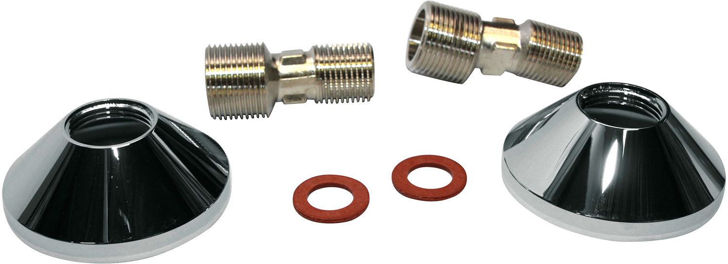 S-KOPP.+ROZET (2ST.) KLUDI 3/4&quot;-1/2&quot; CHR