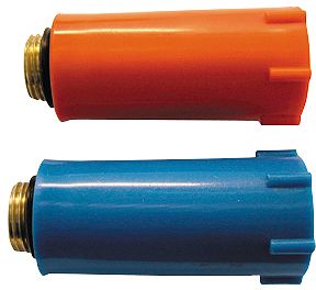 PVC BOUWSTOP ROOD  1/2&quot; MESSING DRAAD