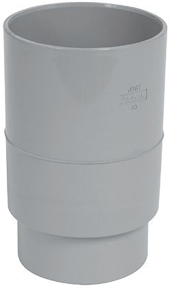 PVC MOF WIT ROND 80MM