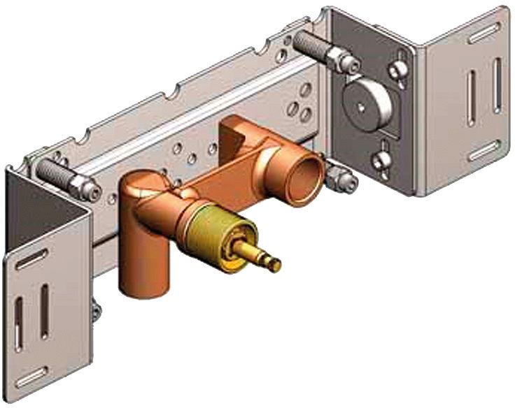 INBOUW STOPKRAAN+VASTE UITLOOP VOLA 1/2&quot;