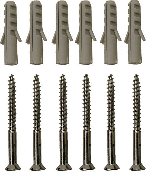 SET VAN 6 VIJZEN 4,5-50MM +6 PLUGS M8