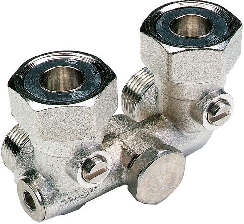BLOC H 1TUBE COMAP VANNE MUR 3/4&quot;EK-M22