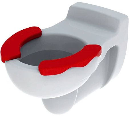 WC SUSP.+ASSISE ROUGE ENFANT BAMBINI BL.