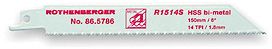LAME DE SCIE SABRE ROTHENB.5PC HSS 200MM