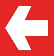PICTOGRAM PIJL ZELFKLEVEND 20X20