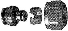 DANFOSS KLEMKOPPELING ALU PEX BUIS