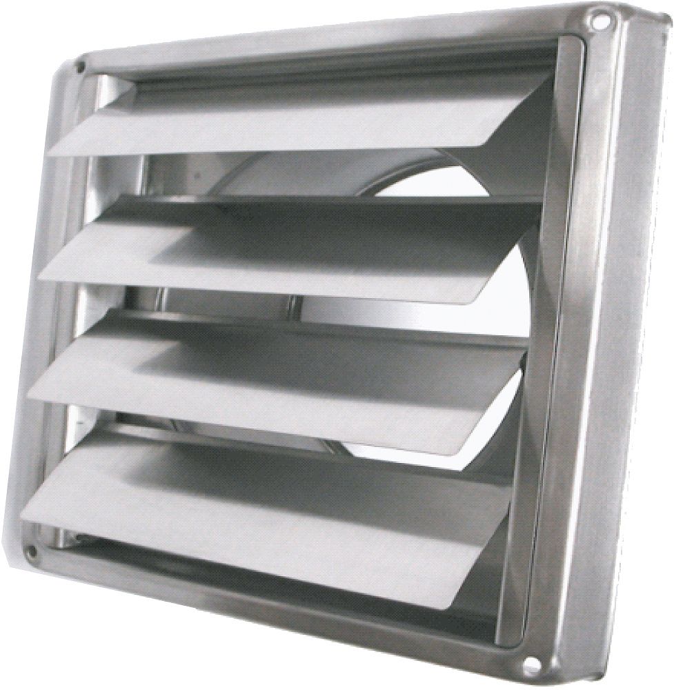 GRILLE DE PULSION CARRE SMS INOX 150MM