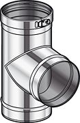 INOX ENKELW T 90° CONDENSOR POUJOULAT