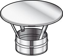 INOX ENKELW REGENKAP CONDENSOR POUJ