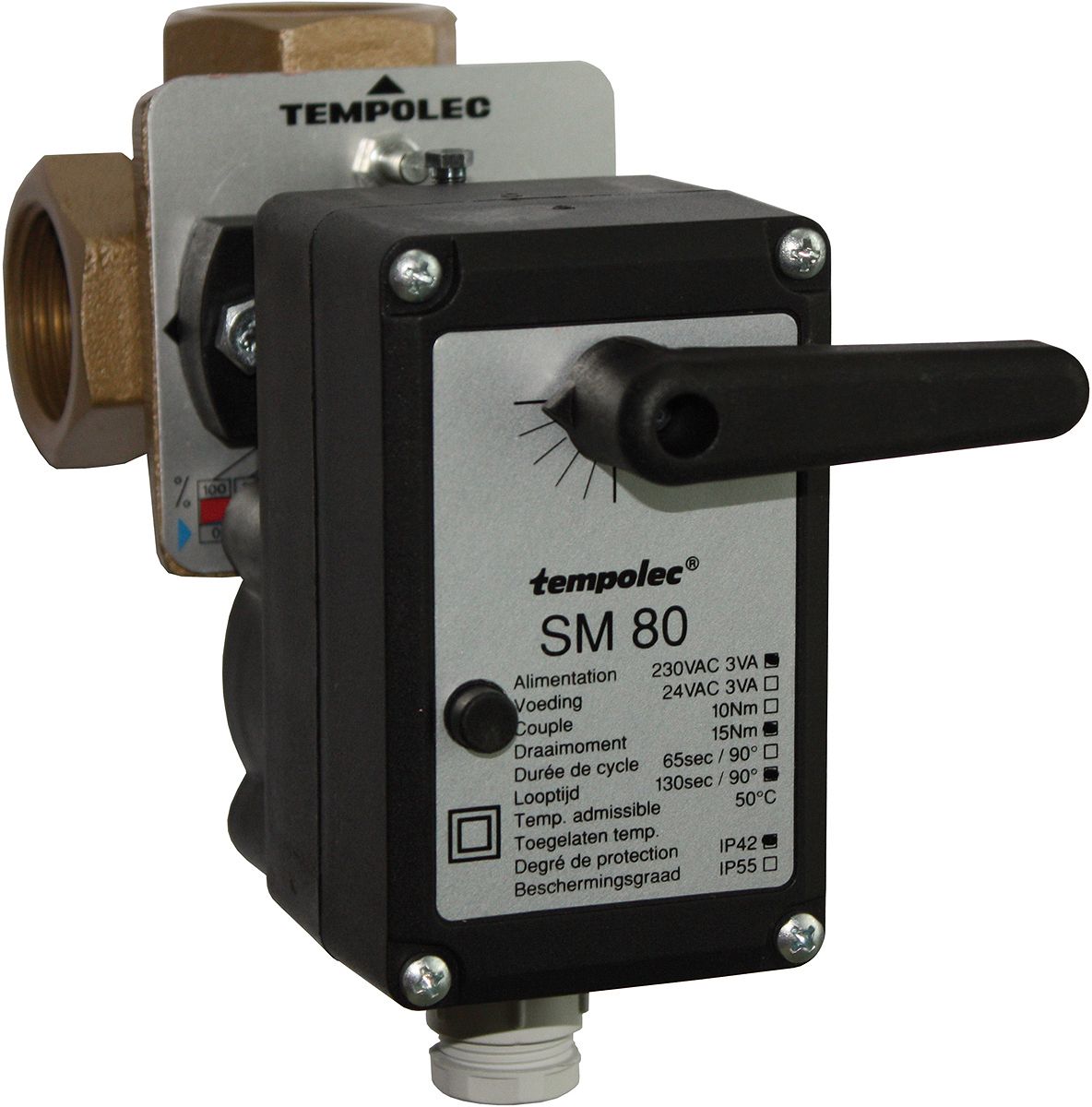 SERVOMOTOR TEMPOLEC SM80 TOT KRAAN 4/4"