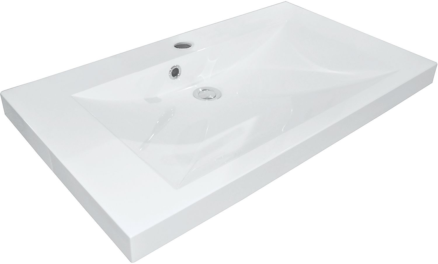TABLET KUNSTM.CITA 80X40,6 1 LAVABO WIT