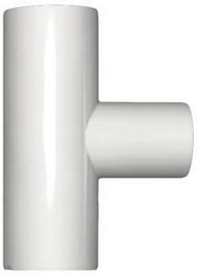 T PP 90° FFF 40X40MM WIT