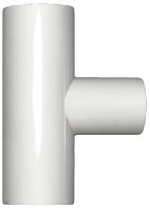 T PP 90° FFF 40X40MM WIT