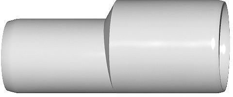 REDUCTIE MOF FF  40-32MM WIT