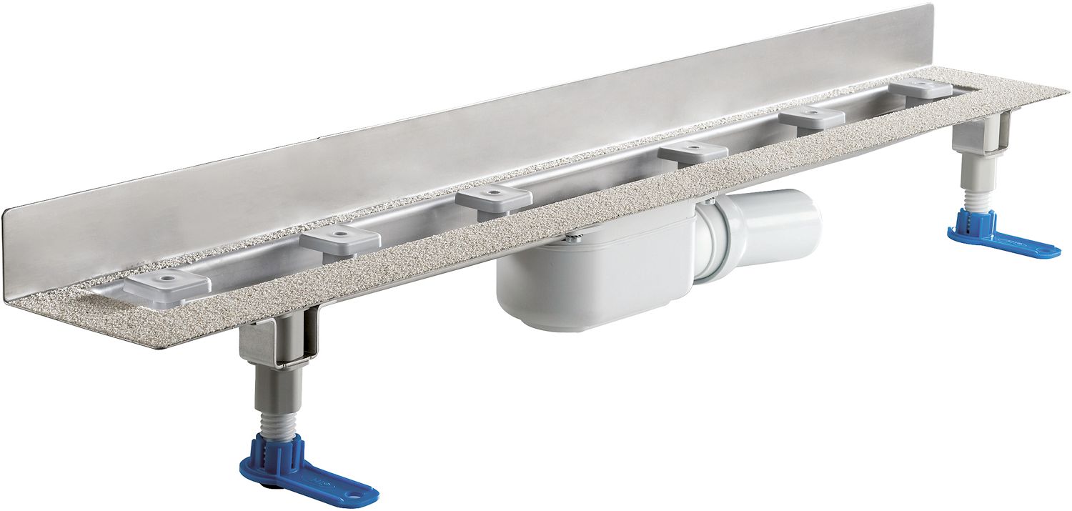 VLOERG.+PUT WAND CERALINE PLAN 90CM INOX
