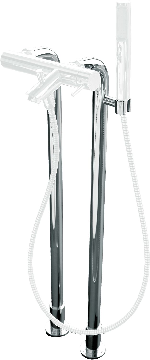SET STAANDE KOLONETTEN D.C. CHROOM