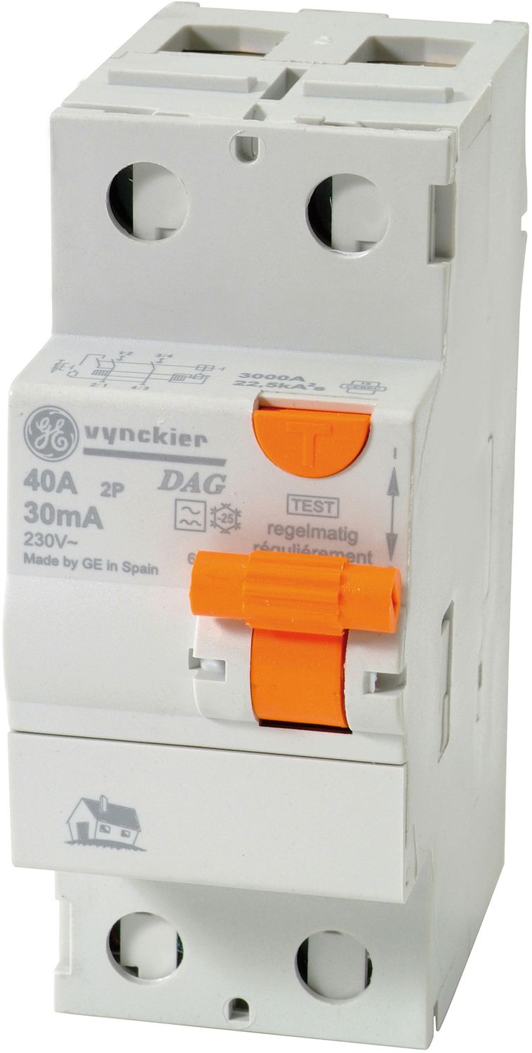 VERLIESSTROOMSCHAKELAAR 2P 40A 30mA