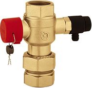 AFSLUITKLEP+DRUKMETING V.EXP.VAT CALEFFI