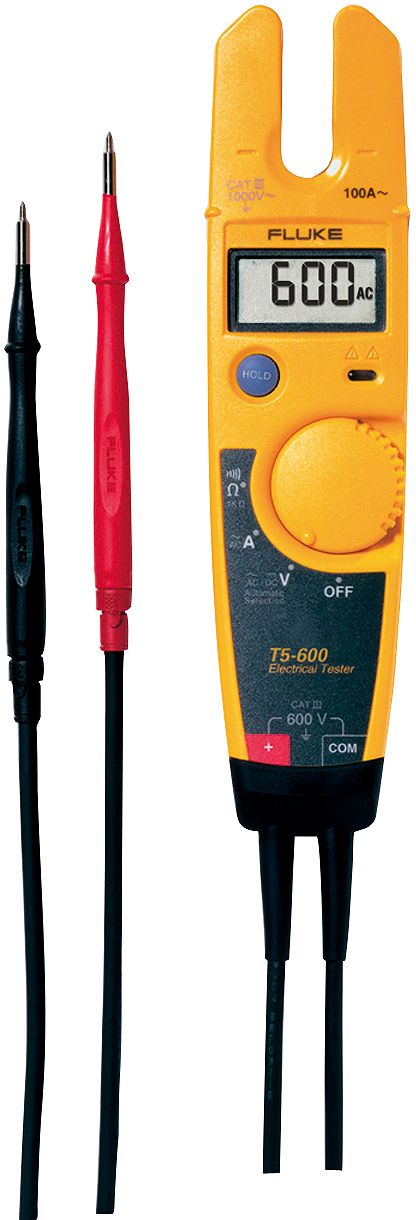 ELEKTRICITEITSTESTER FLUKE T5 600V AC/DV
