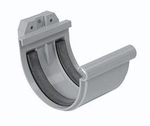 VERBINDINGSSTUK DAKGOOT PVC LICHTGRIJS