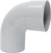 ELLEBOOG ROND 87° PVC LICHTGRIJS