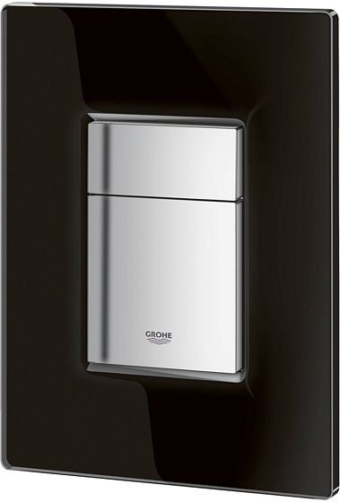 DUWPLAAT COSMO FG CHR/ZWART GLAS