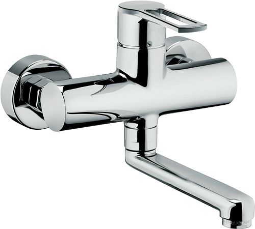 MITIGEUR MURAL EKO BEC DESSOUS 15CM CHR