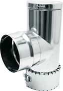 INOX T M.AFSLUITDOP 90° V.COPRO-FLEX 130