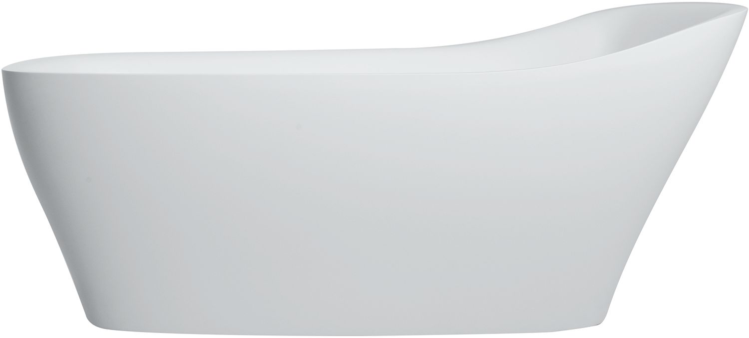 VRIJST. BAD 182X86 MEZZO XONYX MAT WIT