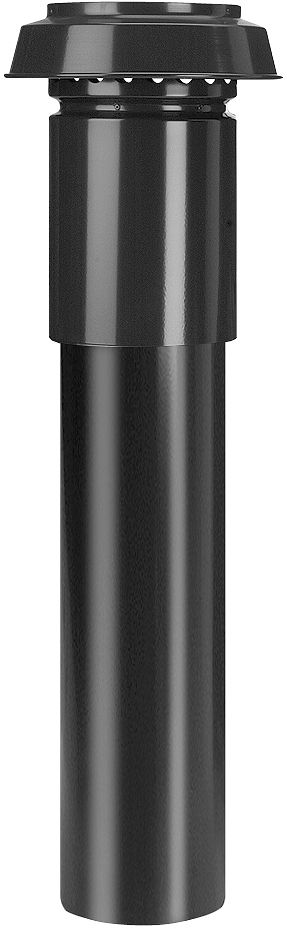 DW DAKDOORV.VENT.200MM 1M ALU ZWART