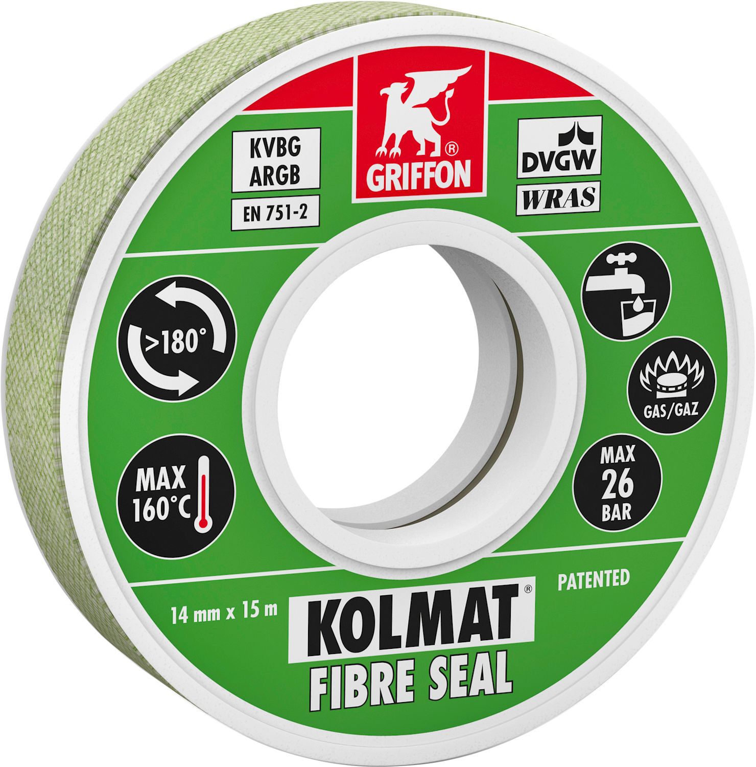KOLMAT FIBRE SEAL ROL 14MMX15M