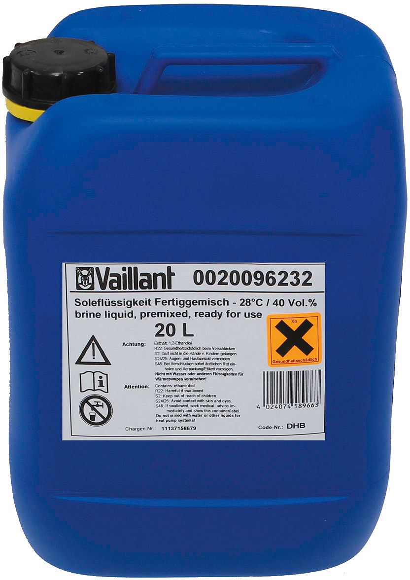 GLYCOL P.PAC GEOTHERM VAILLANT 20L VERTE