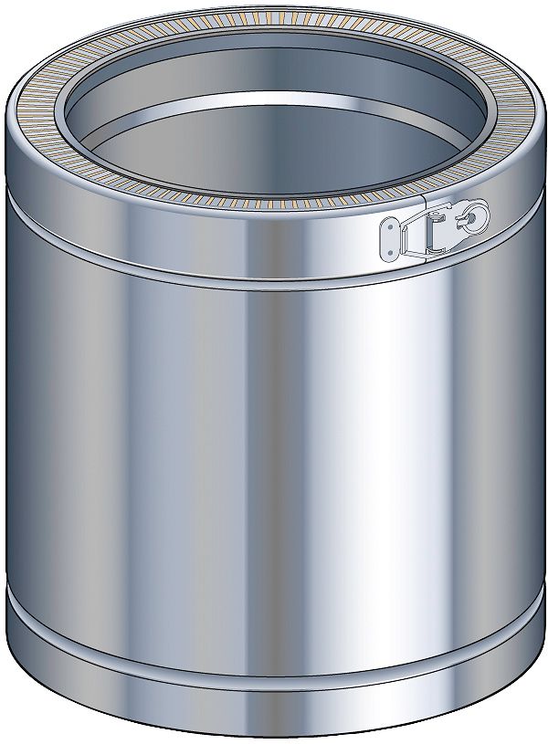 THERM-INOX BUIS POUJOULAT  25CM  80MM DW