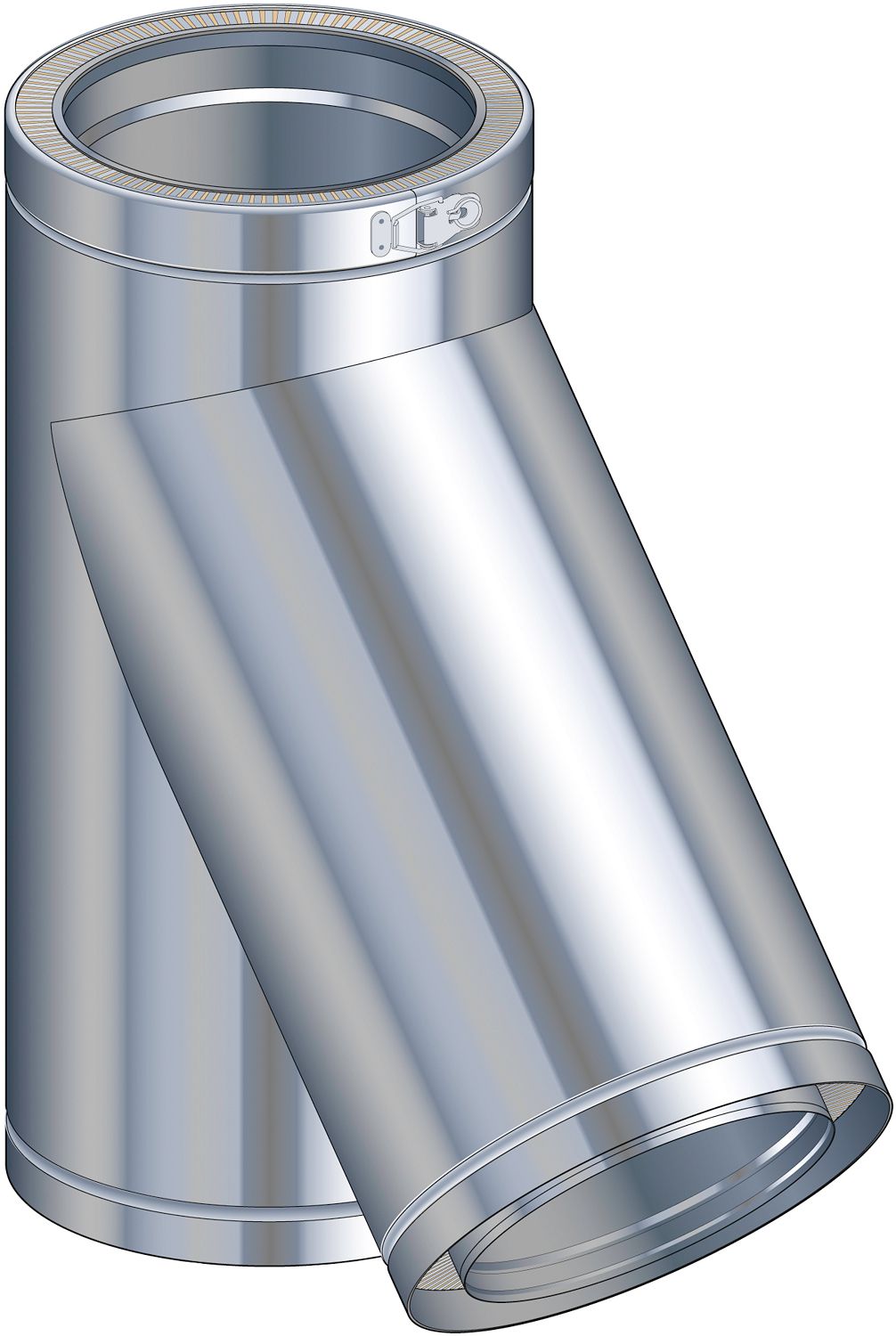 THERM-INOX T 135° POUJOULAT 150MM DP